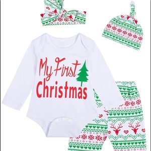 Baby 👶🏽 👧🏽 My First Christmas 🎄Long Sleeve